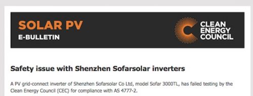 chinese solar inverter brand de listed